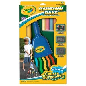 Kidcore Rainbow Chalk Rake Crayola Outdoor Retro 90s Playground Street Art Age4+